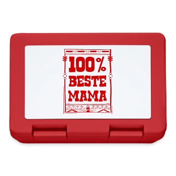 Beste Mama - Brotdose - Rot - Vorne