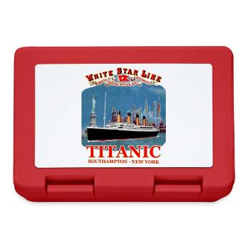 TITANIC Kreation Louis RUNEMBERG © Adagp - Brotdose - Rot - Vorne