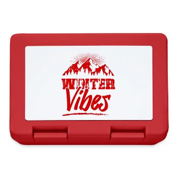 Winter Vibes - Brotdose - Rot - Vorne