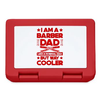 Barber Dad - Brotdose - Rot - Vorne