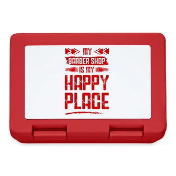 Barber shop - Lunchbox - red - Front