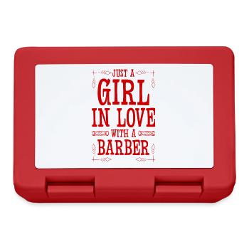 Girl in love with a Barber - Lunchbox - red - Front