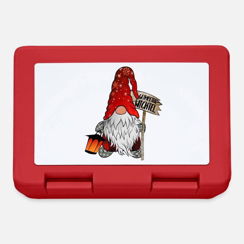 Lutin vacciné - Boîte à goûter - rouge