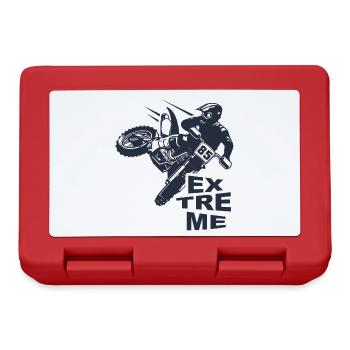 Motocross homme enfant club sport moto motard - Boîte à goûter - rouge - Devant