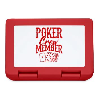 Membre de l’équipage de poker - Boîte à goûter - rouge - Devant