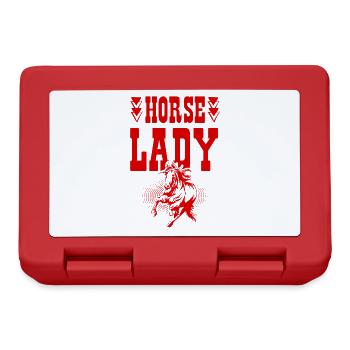 Horse Lady - Brotdose - Rot - Vorne