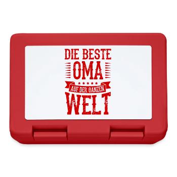Beste Oma der Welt - Brotdose - Rot - Vorne
