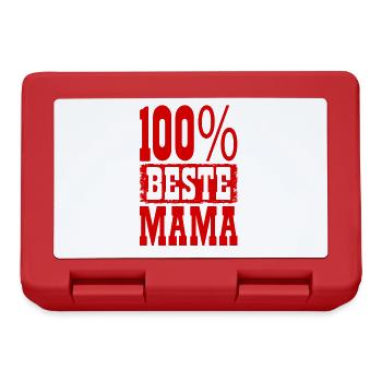 Beste Mama - Brotdose - Rot - Vorne