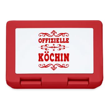 Premium Köchin - Brotdose - Rot - Vorne