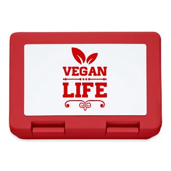 Vie végétalienne - Boîte à goûter - rouge - Devant