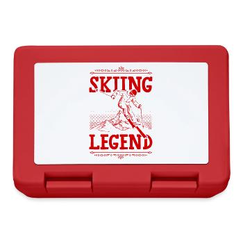 Légende du ski - Boîte à goûter - rouge - Devant