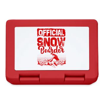 Official Snowboarder - Lunchbox - red - Front