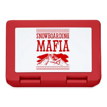 Mafia du snowboard - Boîte à goûter - rouge - Devant