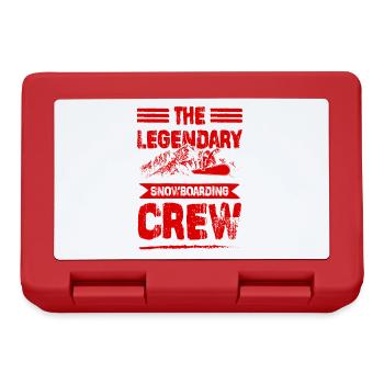 Legendary Snowboarding crew - Brotdose - Rot - Vorne