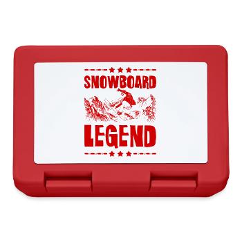Légende du snowboard - Boîte à goûter - rouge - Devant