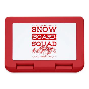 Snowboard Squad - Brotdose - Rot - Vorne