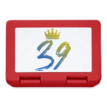 39 Number crown - Lunchbox - red - Front