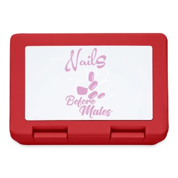 Les ongles avant les hommes Créateur d’ongles - Boîte à goûter - rouge - Devant