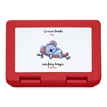 Garder le moral koalax. - Boîte à goûter - rouge - Devant
