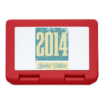 2014 Born Birthday Year of birth - Lunchbox - red - Front