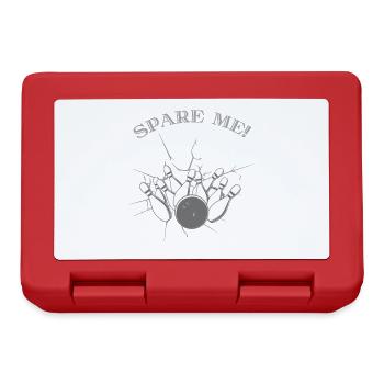Spare Me Ten Pin Bowling - Ten Pin Bowling T-Shirt - Brotdose - Rot - Vorne