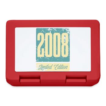 2008 Born Birthday Year of birth - Lunchbox - red - Front