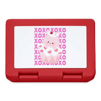 XOXO AVEC AMOUR - Boîte à goûter - rouge - Devant