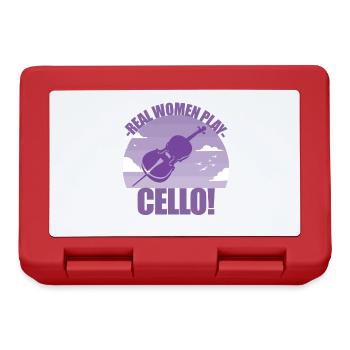 Violoncelle Instrument Musicien Celloniste Cadeau - Boîte à goûter - rouge - Devant