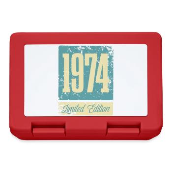 1974 Born Birthday Year of birth - Lunchbox - red - Front