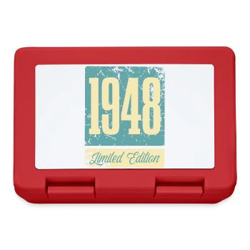 1948 Anniversaire de naissance Année de naissance - Boîte à goûter - rouge - Devant