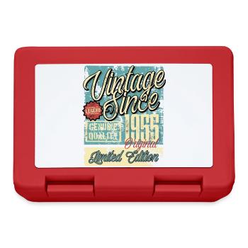 1955 Anniversaire vintage rétro légende - Boîte à goûter - rouge - Devant