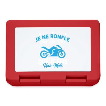 Je Ne Ronfle Pas Je Rêve Que Je Suis Une Moto - Boîte à goûter - rouge - Devant