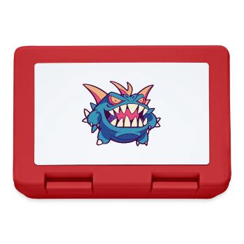 Monster Crash - Cooles blaues Monster - Brotdose - Rot - Vorne