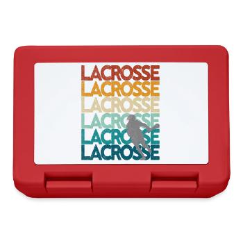 Lacrosse Retro Vintage Sunset - Lunchbox - red - Front