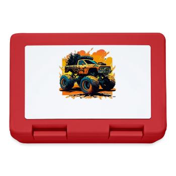 Monstertruck Wahnsinn - Brotdose - Rot - Vorne