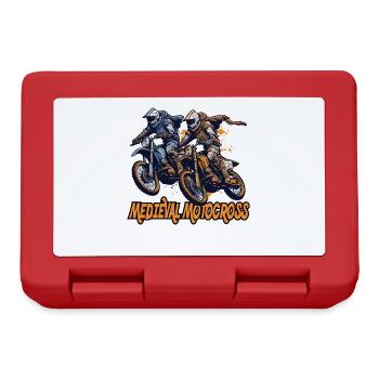 Medieval knights on motocross - Lunchbox - red - Front