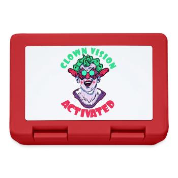 Clown view activated - Lunchbox - red - Front