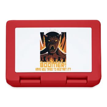 Boomer Customer Service Hotline Hell - Lunchbox - red - Front