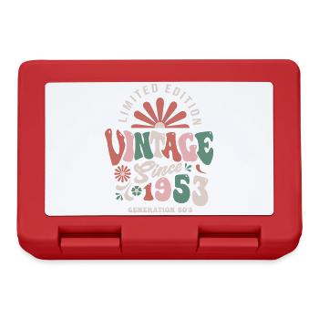 1953 Anniversary 70 Years vintage - Lunchbox - red - Front