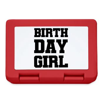 birthday girl - Lunchbox - red - Front