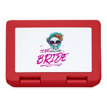 Team Bride Wedding Skeleton - Lunchbox - red - Front