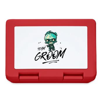 Team Groom Wedding Skeleton - Lunchbox - red - Front