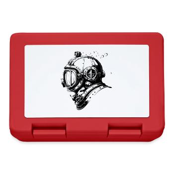Diving Helmet Diving Apnea Vintage - Lunchbox - red - Front