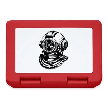Diving Helmet Apnea Vintage Diving - Lunchbox - red - Front