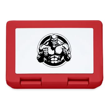 Gorilla Muscles Workout Fitness - Lunchbox - red - Front