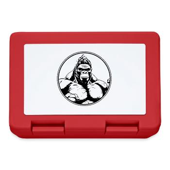 Gorilla Workout Fitness Muscles - Lunchbox - red - Front