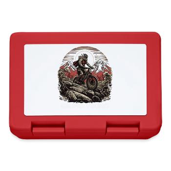 Le Viking cycliste aime le VTT - Boîte à goûter - rouge - Devant