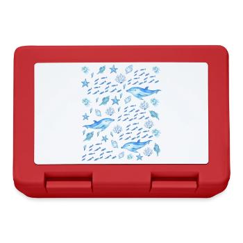 Sea Creatures - Marine Life Lovers - Brotdose - Rot - Vorne