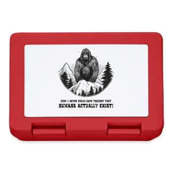Erstmals Menschen sehen: Berg-Bigfoot - Brotdose - Rot - Vorne