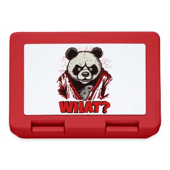 Angry Panda Bear - Lunchbox - red - Front